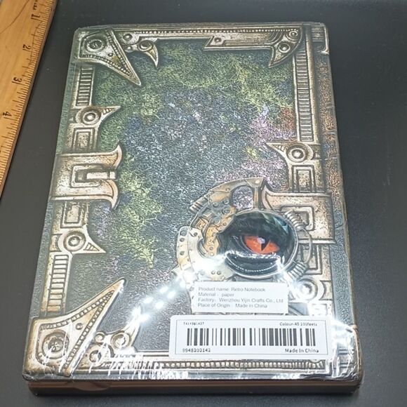 EMBOSSED Dragon journal planner book multicolor diary manifest - Picture 3 of 5